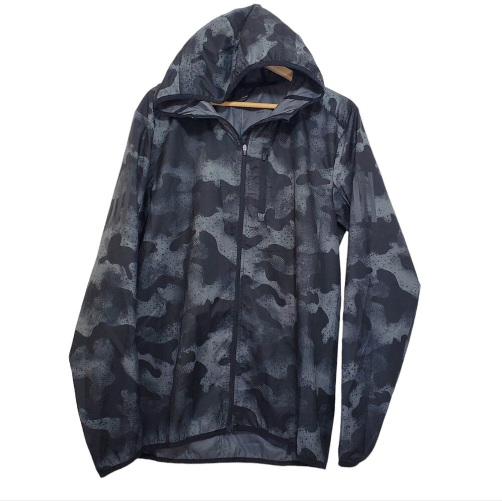Adidas | Own the Run Weather Resistant Camo Hooded Running Jacket Reflective